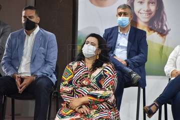 La presentación del Plan de Reactivación Económica y Social de Telde tuvo lugar este lunes en la ermita de San Pedro Mártir (Foto Francisco Javier Santana)